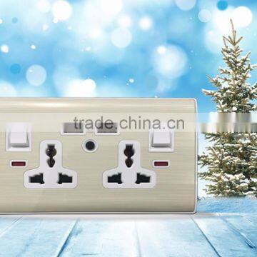 l double multi function switch socket with 2 usb 3200 mA outlet for iphone charge