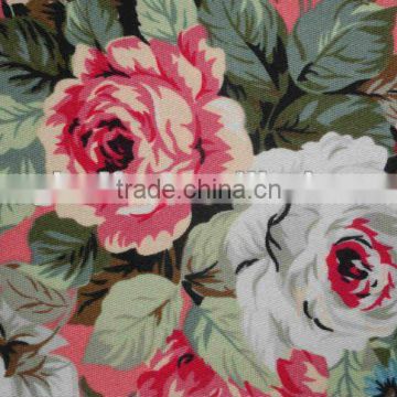 100%cotton printed poplin fabrics with flowers