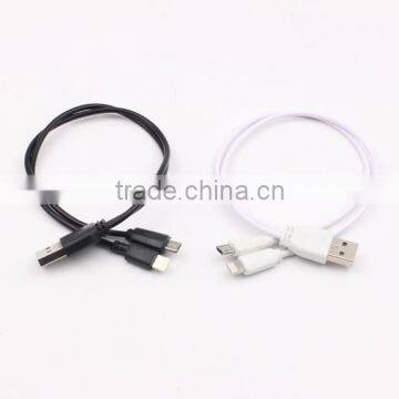 Strong Quality Data Cable Double Micro Usb for Android and Iphone photo-2