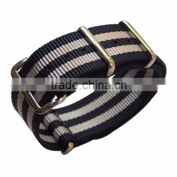 Black Gray Stripe Integrated Watch Bands Replacement