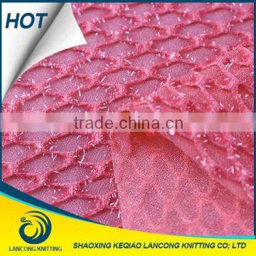 Textile supplier Knit Clothing polyester faux leather fabric