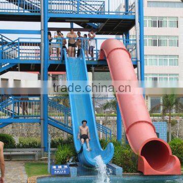 Funny Water Amusement ParkFiberglass water slide Barrel sled slide water slide---WM International