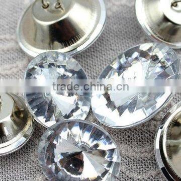 20mm wholesale custom crystal rhinestone button for sofa