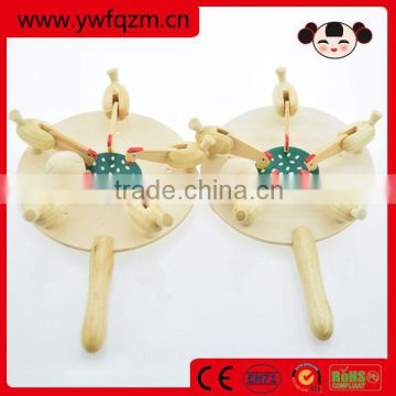 New design hadenade pull string wooden toy