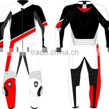 Motorbike leather suit/High quality motorbike racing suit, custom sizing