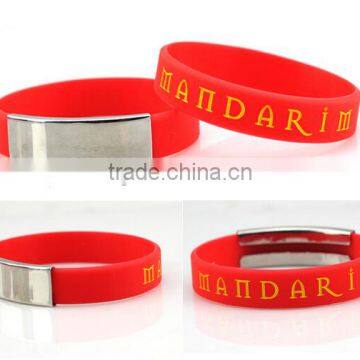 custom cheap Silicon wristband with buckle