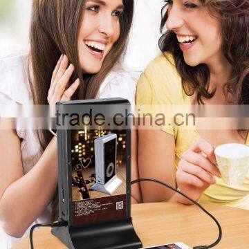 2015 Newest Restaurant Coffee Shop Power Bank Battery Bank Recharger For Mobile Phone