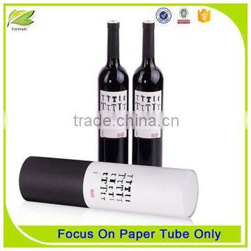 Unique design paper round tube wine gift box