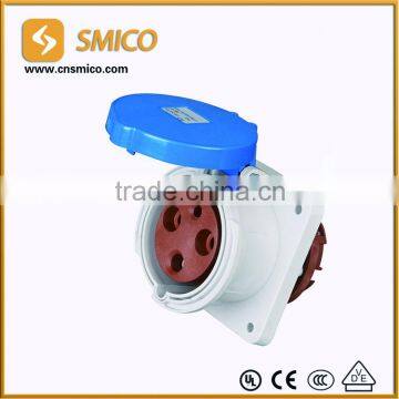 CEE 63A Panel Mounted Male and Female Industrial Plug and Socket photo-2