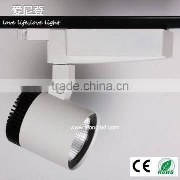 2015 china wholesale 18W 3/4 phases dimmable cob track light for clothes shop pure white CE&ROHS