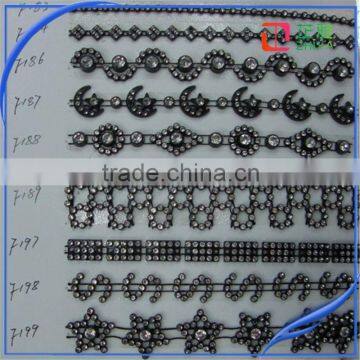 Rhinestones Import Rhinestone Banding Fashion Dress Trim Fringe for Curtain photo-6