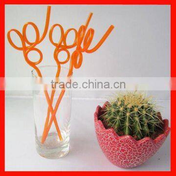 Cute pvc artistic straw