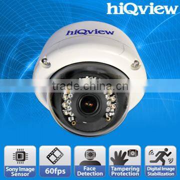 60fps 1080p IR-20M Vandal Proof IR Dome IP Camera