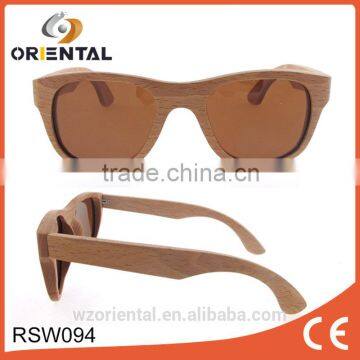 china wholesale custom logo unisex wooden sunglasses