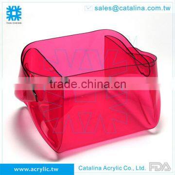 Functional Acrylic Wine Beverage Cooler Snack Food Storage Bucket Plastic Holder