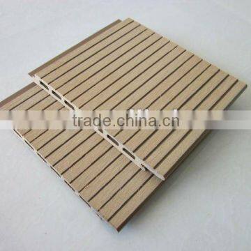 wood&PE external grooved panel