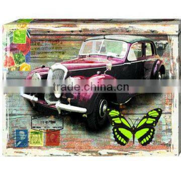 Car printed canvas home designs