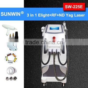 Multi Functional 3 in1 E-light Ipl RF hair removal treatment skin care Machine