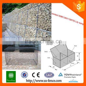 Galvanized Hexagonal Gabion Box Filled Stone (ISO9001) photo-5