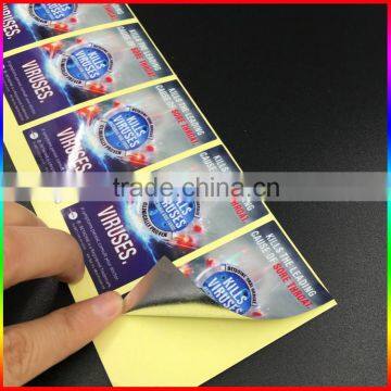 High Quality Silver Paper Adhesive Aluminium Sticker Label