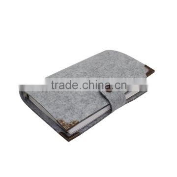 China factory wholesale felt notebooks and diary with clasp