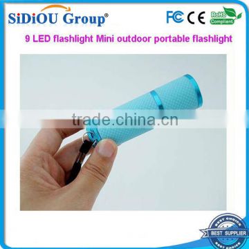 9 LED flashlight Mini outdoor portable flashlight