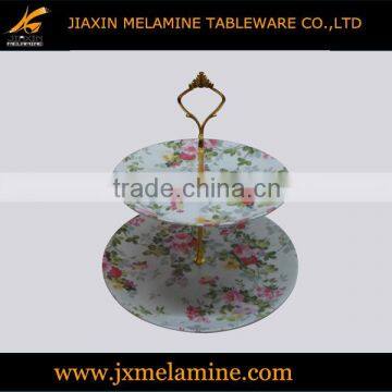 3pcs two layers melamine cake stand plates set