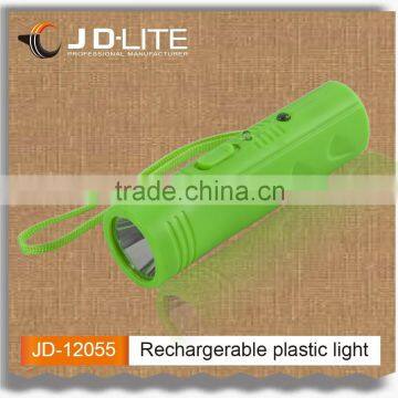 Plastic led long range rechargeable torch, led purple light uv & colorful flashlight