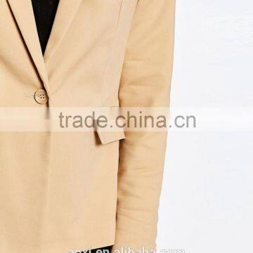 OEM Custom Made High Quality Fall Work Woman Fashion Design Jacket Blazer Clothing photo-5