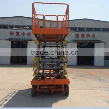 Tyre moving mobile hydraulic scissor lift