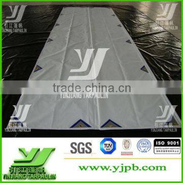 Heavy duty 18oz pvc vinyl tarp,truck tarpaulin with triangle