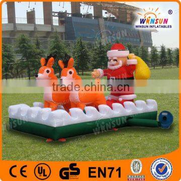 popular animated double skating xmas inflatable snowmen