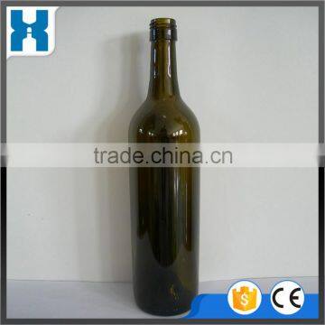 750ML PURCHASE BLACK GREEN EMPTY GLASS WINE BOTTLE