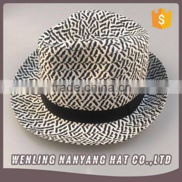 Men / Women Summer Short Brim Straw Fedora Felt Hat
