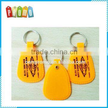 Customized cheap promotional PE key tag, Cheap plastic key tags