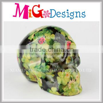 Garden Style Pattern Ceramic Skull SP Shaker OEM