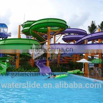 Fiberglass spiral Water sldies Rides customized products