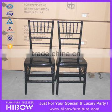 wedding banquet chairs, silver resin chiavari chair