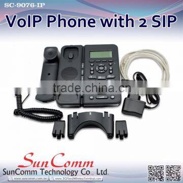 SC-9076-PE Cost Effective VoIP Phone With PoE 2 SIP Account photo-2