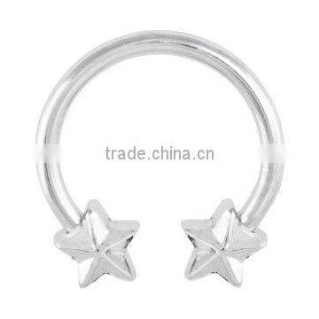 Star Surgical Steel Circular Barbell - 14G nose Body jewerly