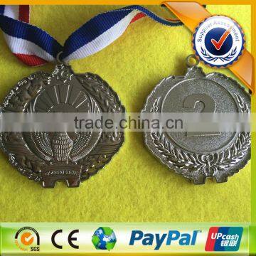Zinc Alloy Blank Gold Medal,second Silver Medal Insert Logo