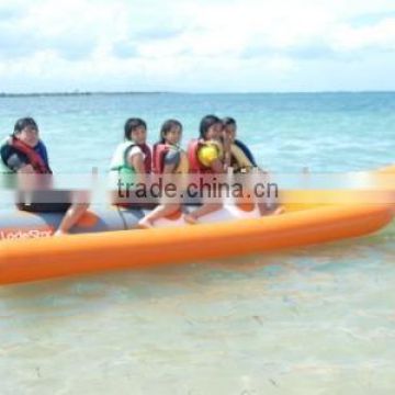 banana inflatable pleasure boat/ pvc material