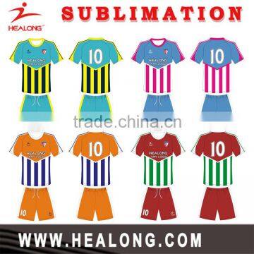 2016 Fashion Design Dri Fit Sublimation Football Jerseys Sports Soccer Jersey , Cheap Custom Footall Soccer Uniform