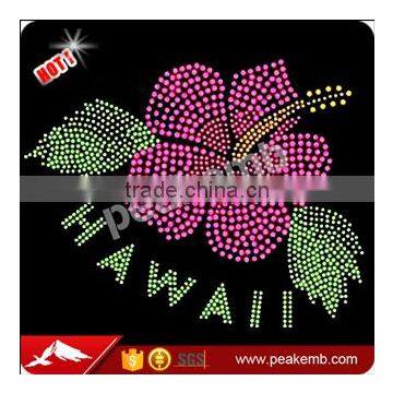 Beautiful Hotfix Flower Rhinestone Applique for T-shirt Iron on