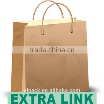 Extra Link Factory Price Flat Kraft Gift Bags Custom Printing Shopping Bag Paper