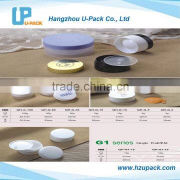 Popular 100ml round face cream PP mrterial cosmetics packaging bottle