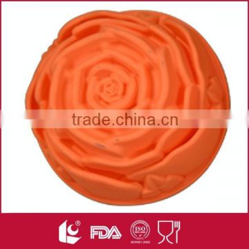 Big flower-shaped non-stick silicone rose cake mold