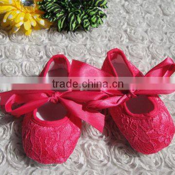 New born baby shoes little girl lace baby shoes in stock