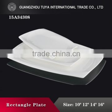 Lowest price wholesale ceramic white dinner plate