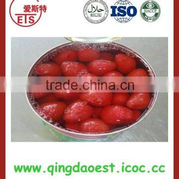 Chinese export hot sale tasty good sweet canned food canned strawberry on sale